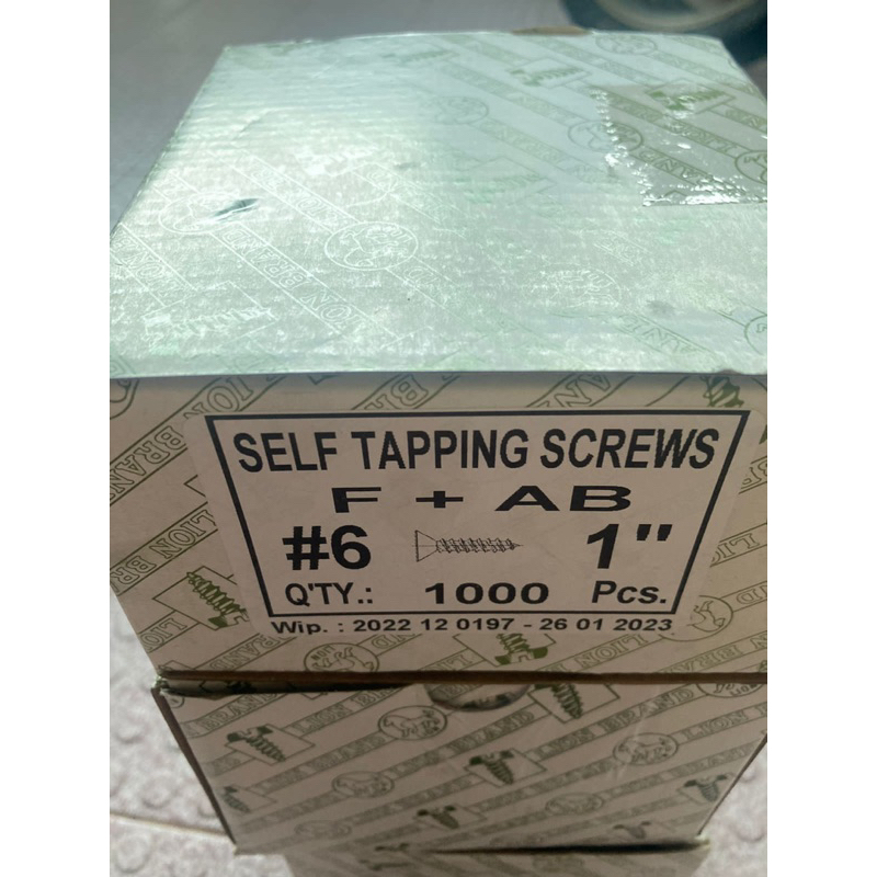 Jual skrup 6x 1 sekrup taping kepala rata fab 2,5cm moon lion | Shopee ...