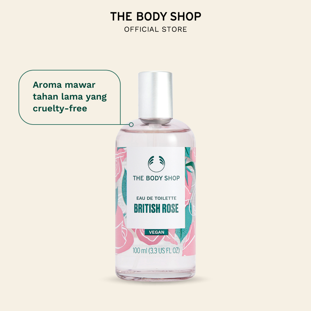 Jual The Body Shop British Rose Eau De Toilette Parfum EDT 100ml