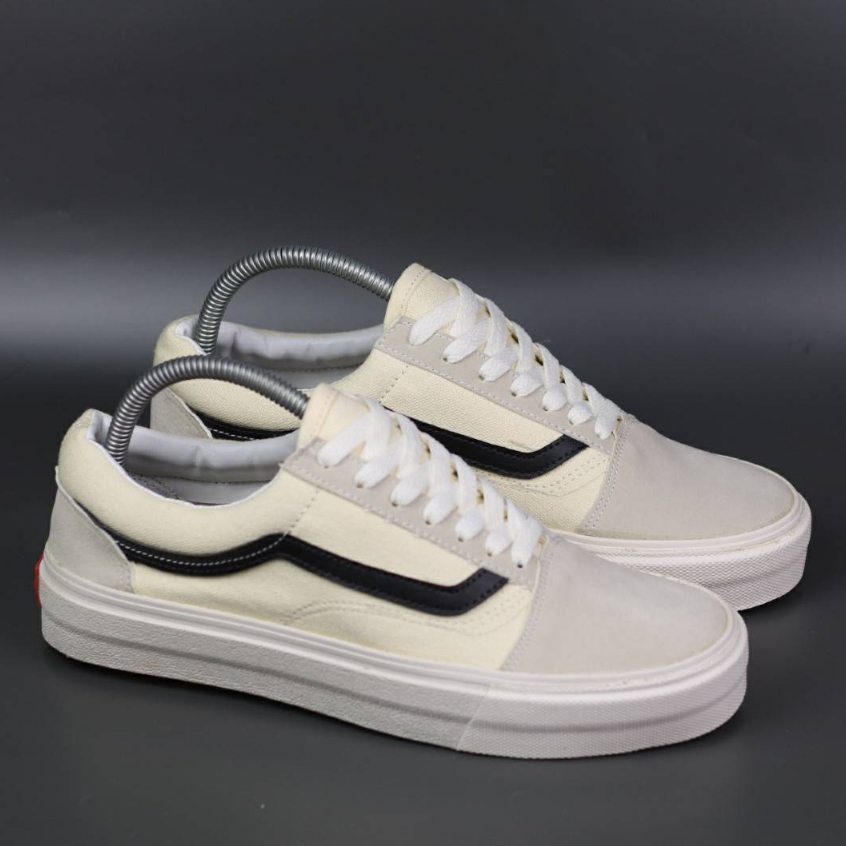 Jual Vans Oldskool OG Marshmallow White Grey Black | Shopee Indonesia