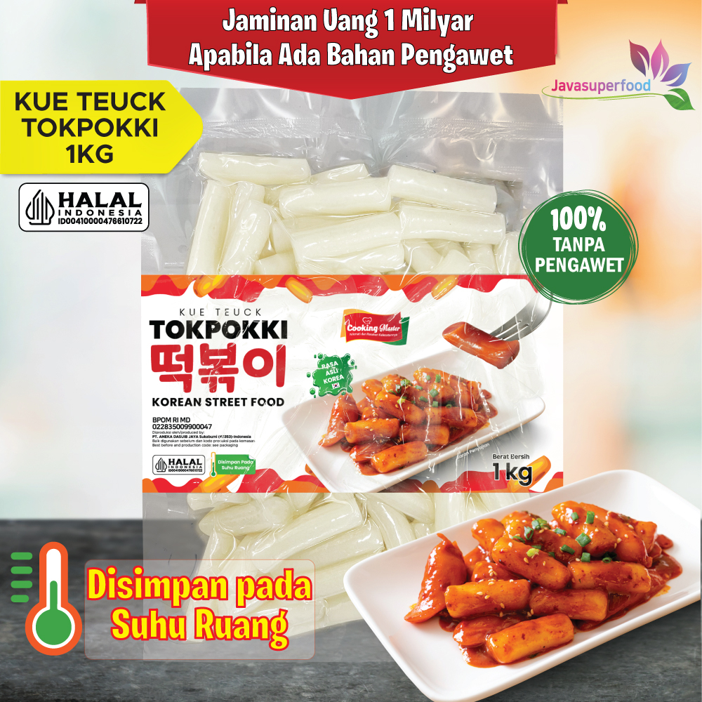 Jual Tokpokki Dry / Kue Beras Korea / Kue teuck / Rice Cake Tteokbokki ...