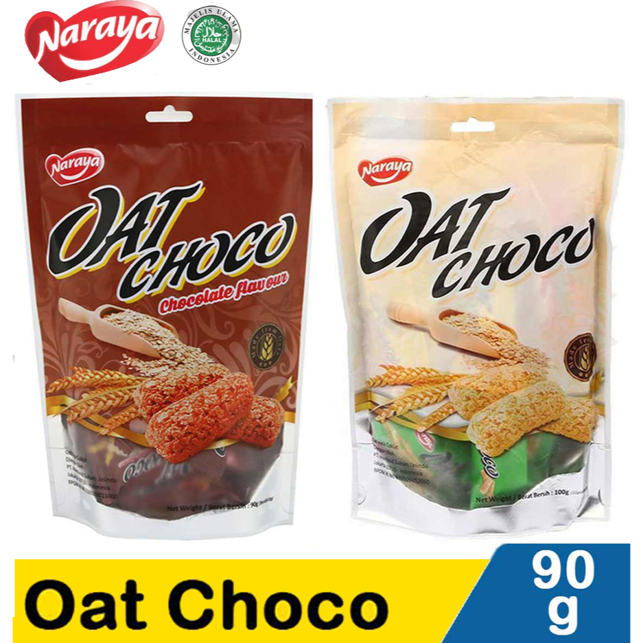 Jual Naraya Oat Choco Snack Camilan Cemilan Gandum 90g 90 gram | Shopee ...