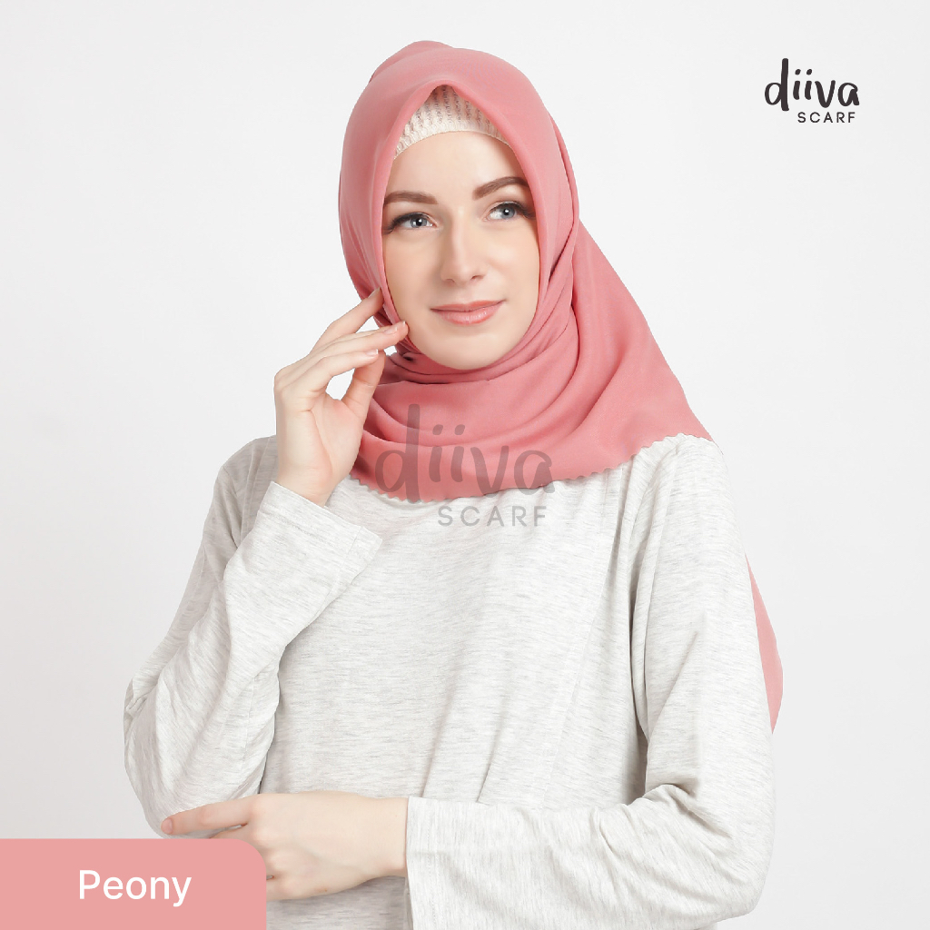 Jual DIIVA SCARF VOAL POLOS - ROSE COLORS kerudung hijab segi empat ...