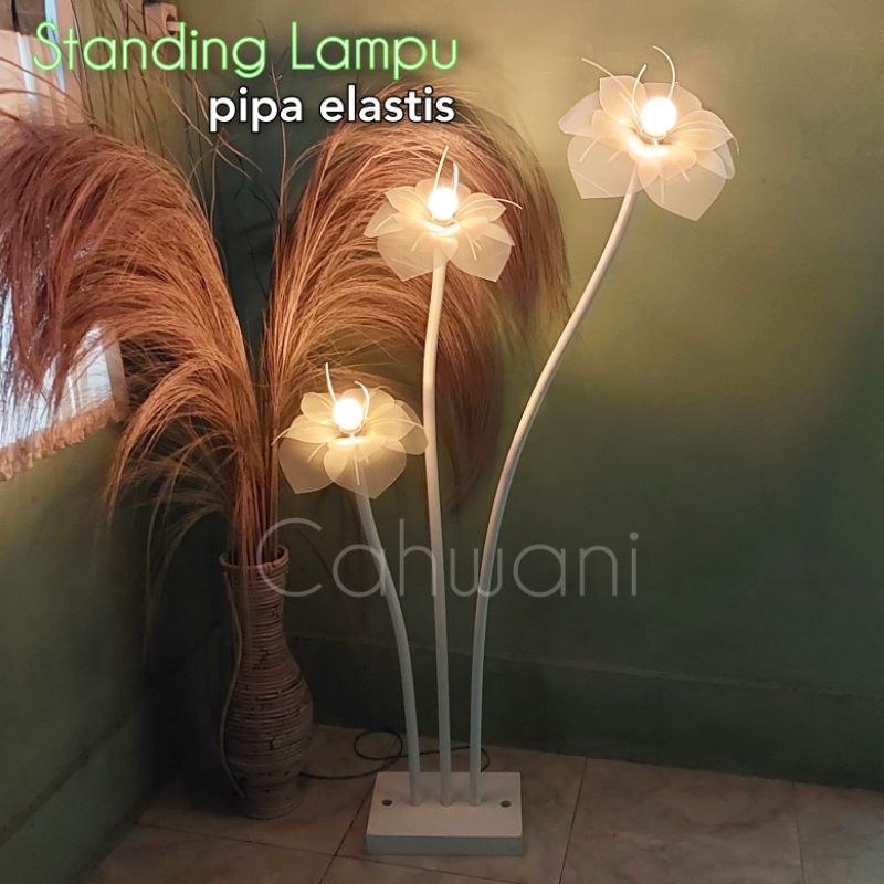 Jual Standing lampu dekorasi, standing lampu kelopak bunga, terlaris