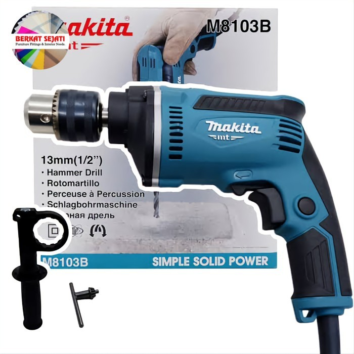 Jual Mesin Bor Tembok Beton Listrik Hammer Impact Drill Mm Makita M B M B Shopee