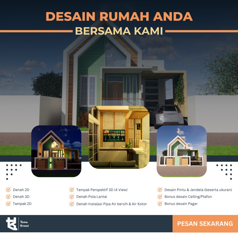 Jual Paket Lengkap !!! JASA DESAIN ARSITEK 2D dan 3D RUMAH, RUKO dan ...