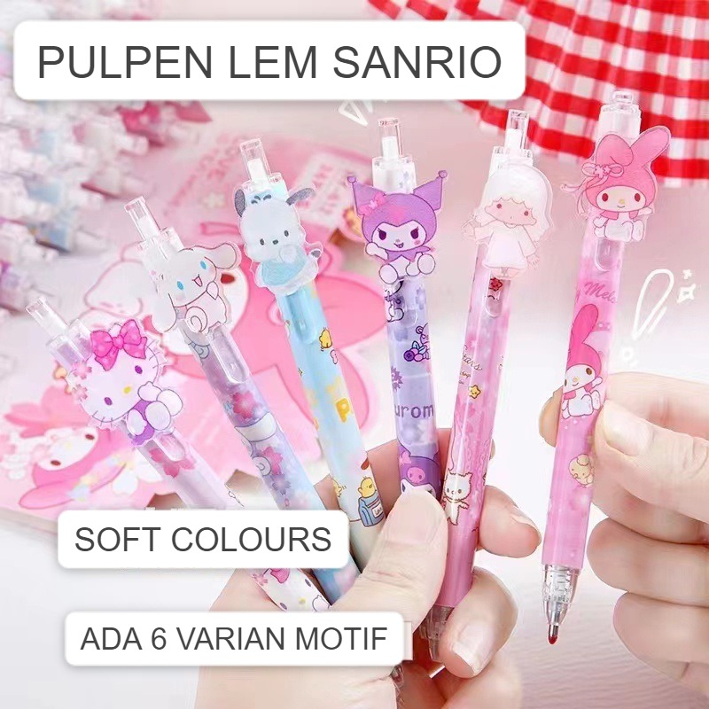 Jual GEMILANGWALLPAPER- PULPEN LEM SANRIO | ALAT JURNALING | PULPEN ...