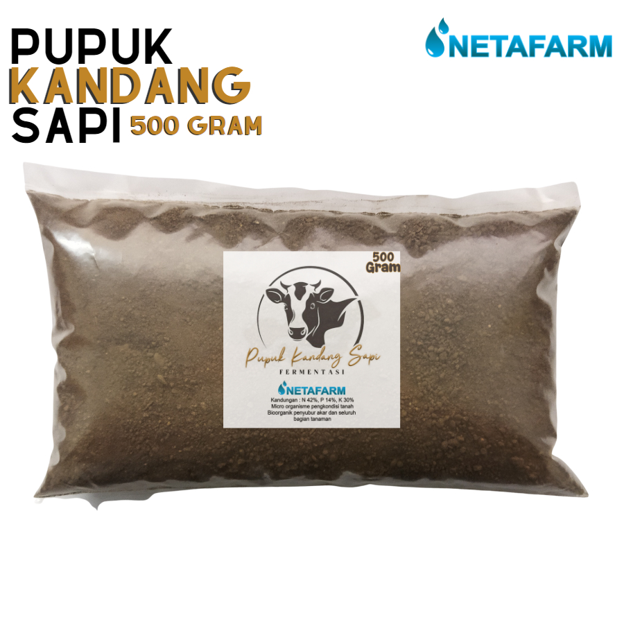 Jual Pupuk Kandang Sapi Fermentasi Organik - 500 gr | Shopee Indonesia