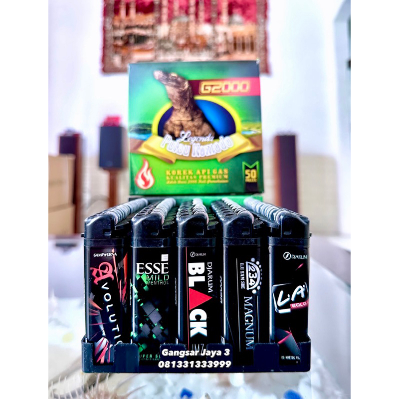 Jual korek komodo Roda gambar rokok 50pc | Shopee Indonesia