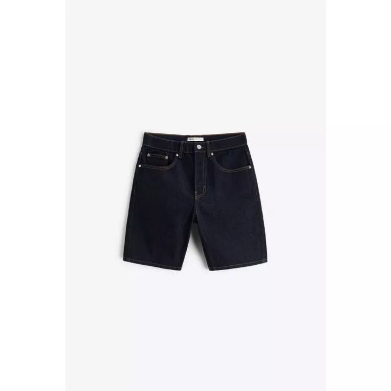 Bermuda Zara Baggy Avec Ceinture Intégrée - Rouge Vif, Taille S, Neuf Avec étiquettes