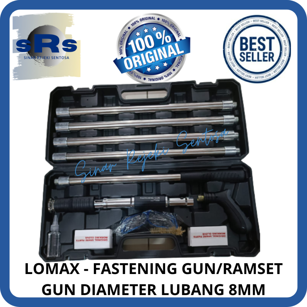 Jual LOMAX - FASTENING GUN/RAMSET GUN/MESIN TEMBAK PAKU DIAMETER LUBANG ...