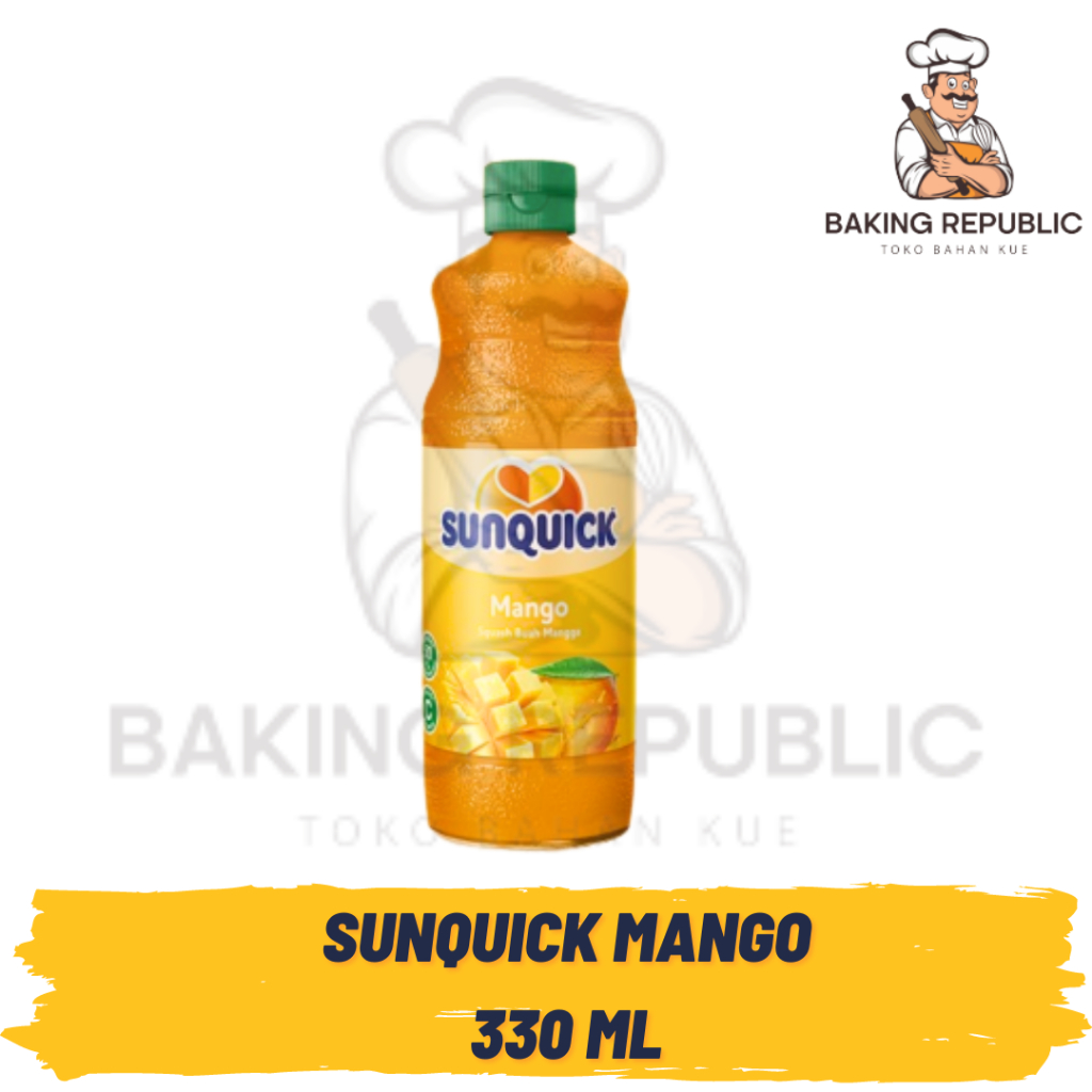 Jual SUNQUICK MANGO 300ml + BUBBLE WRAP | SIRUP SUNQUICK MANGGA ...