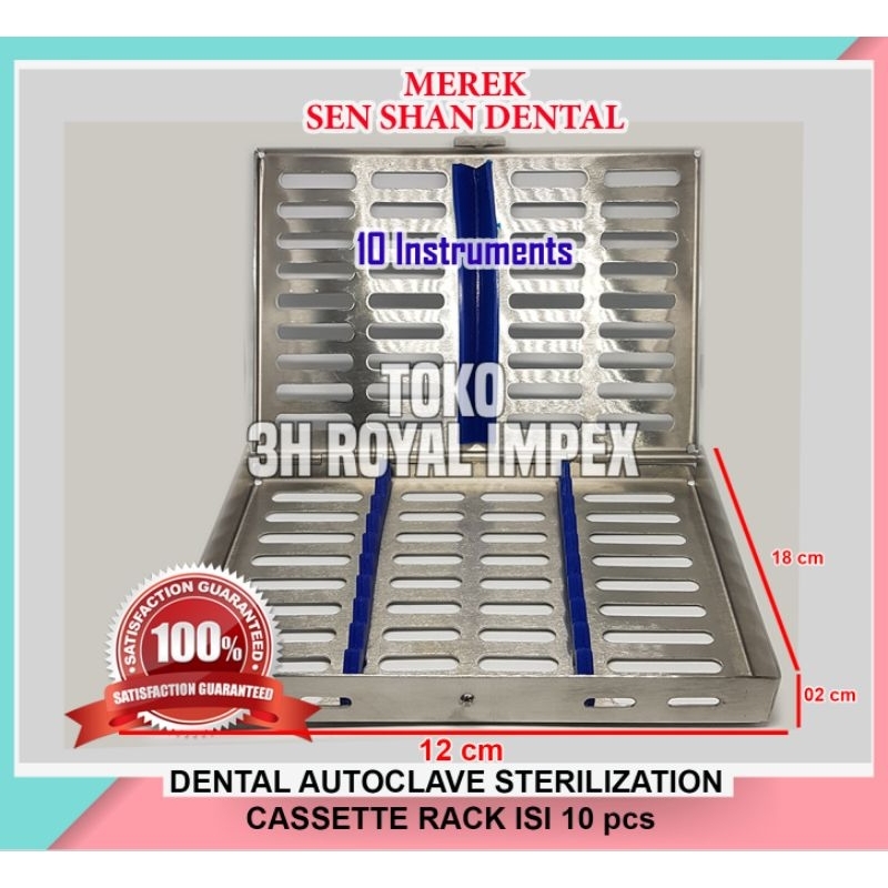 Jual Dental Autoclave Sterilization Cassette Rack Box Tray For 7-10-15 ...