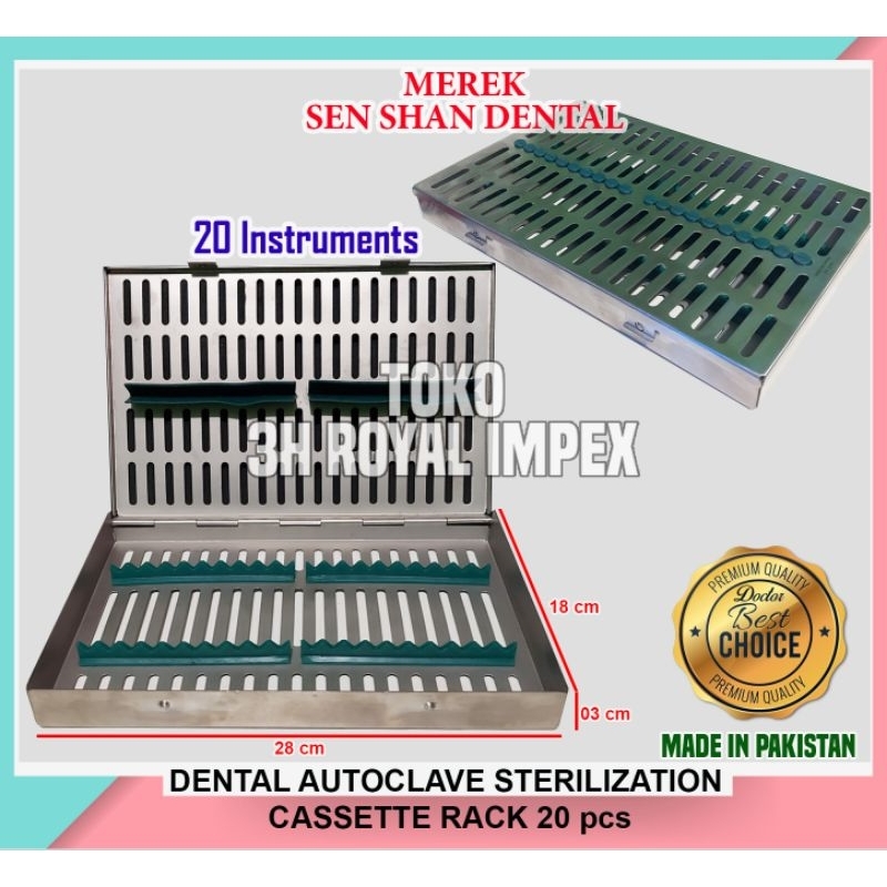 Jual Dental Autoclave Sterilization Cassette Rack Box Tray For 7-10-15 ...