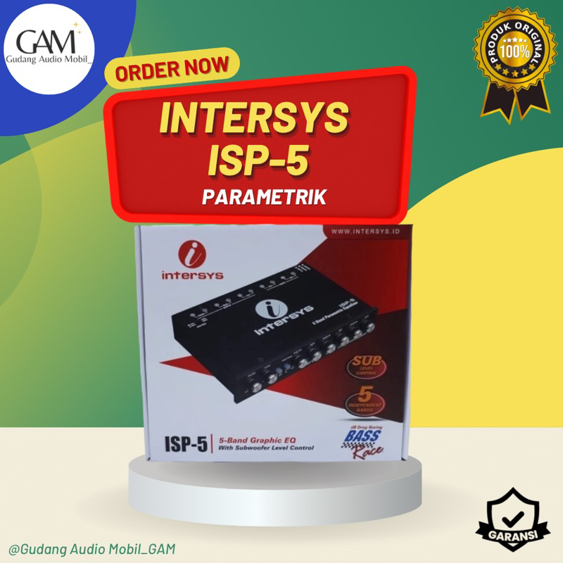 Jual PARAMETRIC EQUALIZER 5 BAND INTERSYS ISP-5 ORI | Shopee Indonesia