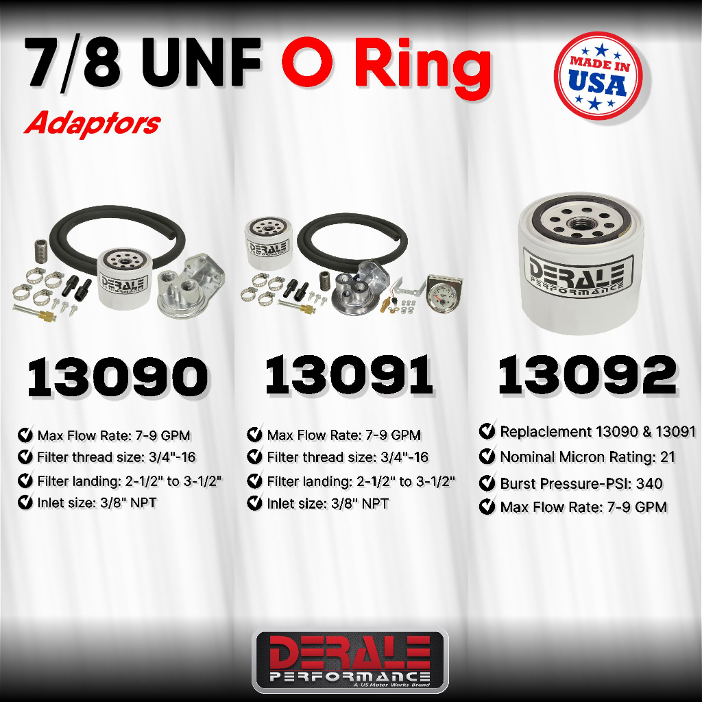 Jual DERALE Single Mount 3-8'' NPT Ports Up Remote Transmission Filter ...