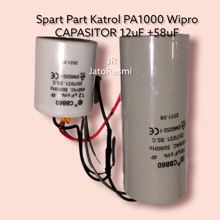 Jual Spart Part CAPASITOR 58uF +12uf Katrol PA1000 Wipro | Shopee Indonesia