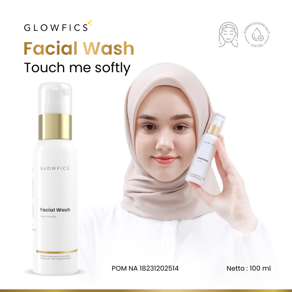 Jual Glowfics Facial Wash 100 ml Untuk Membersihkan Kotoran Debu dan