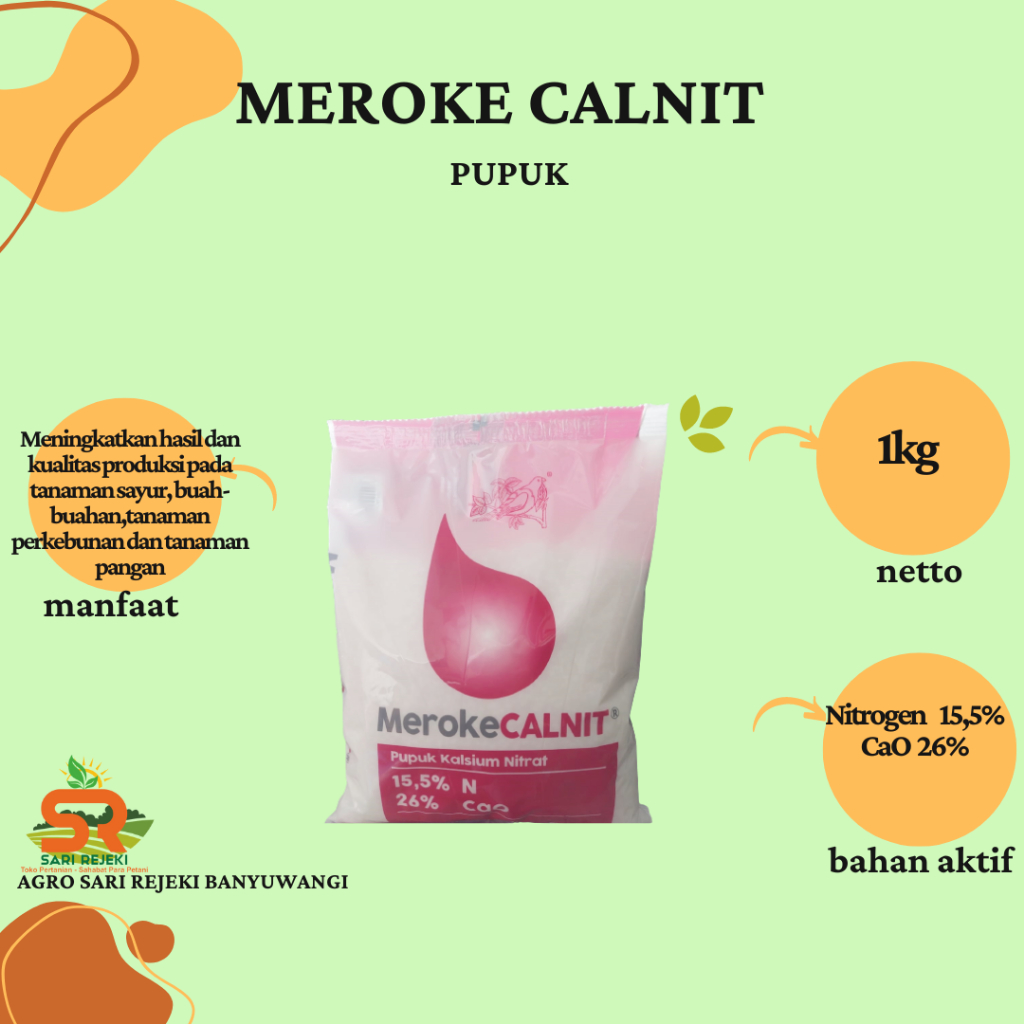 Jual PUPUK MEROKE CALNIT 1KG KALSIUM NITRAT | Shopee Indonesia