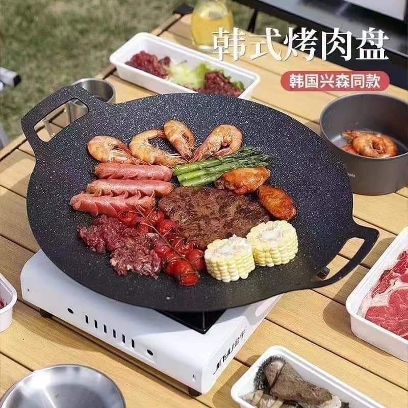 Jual Wajan Konduksi 34CM / Wajan GRILL BBQ Anti Lengket / Wajan ...