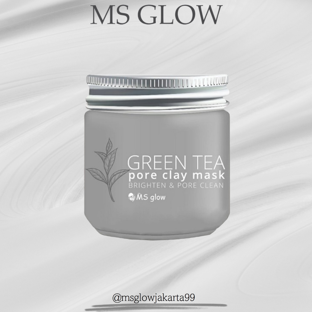 Jual Ms Glow Green Tea Clay Mask 100gr Shopee Indonesia