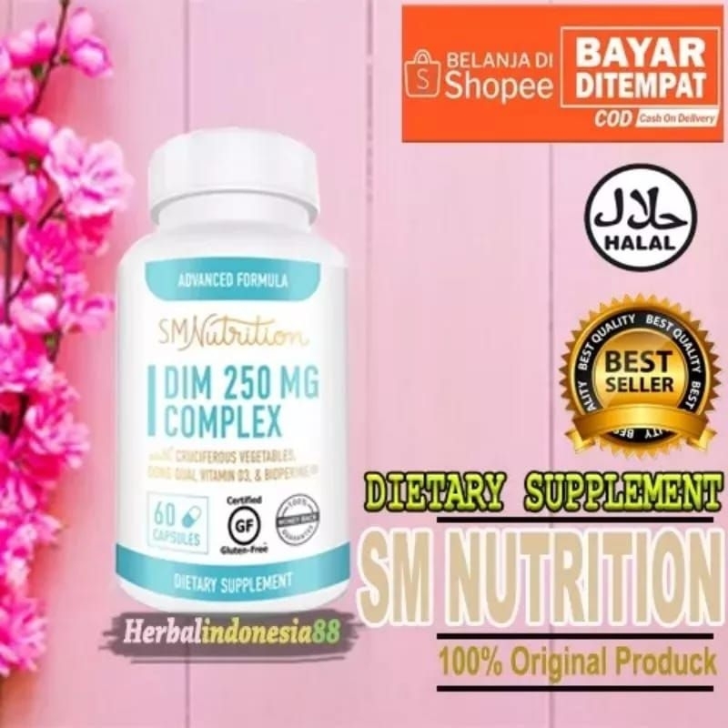 Jual SM Nutrition DIM 250mg COMPLEX 60 Kapsul - SM Nutrition DIM 250mg ...