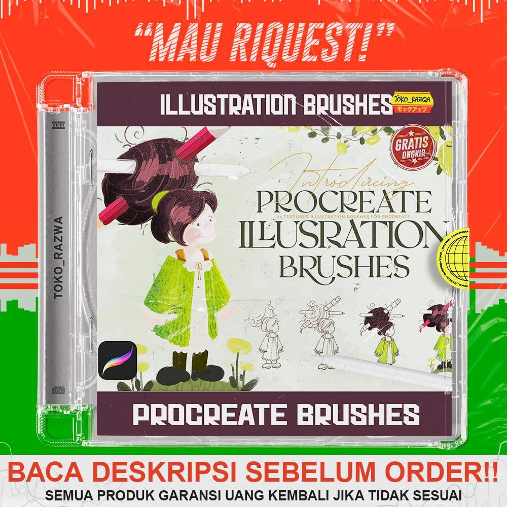 Jual Procreate Illustration Brushes - 080723 | Shopee Indonesia