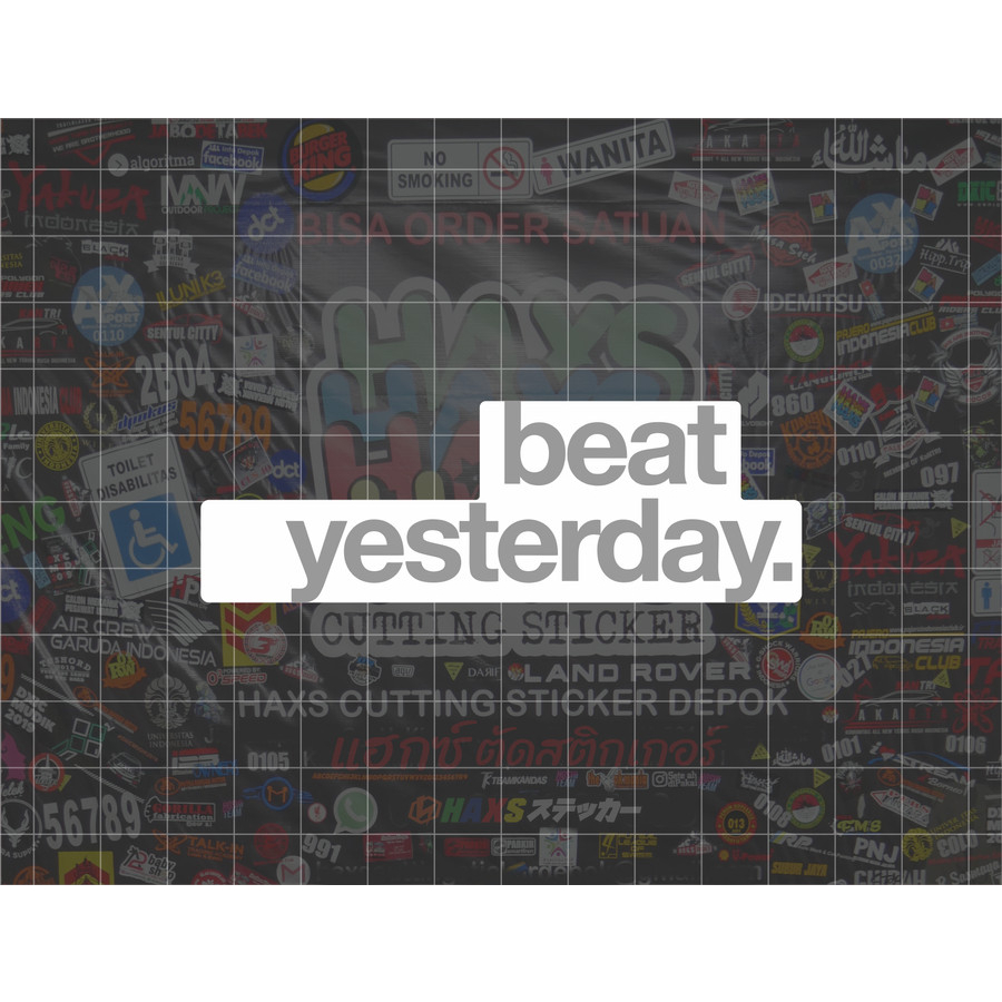 Jual Cutting Sticker Beat Yesterday Garmin Ukuran 9 Cm Untuk Motor ...