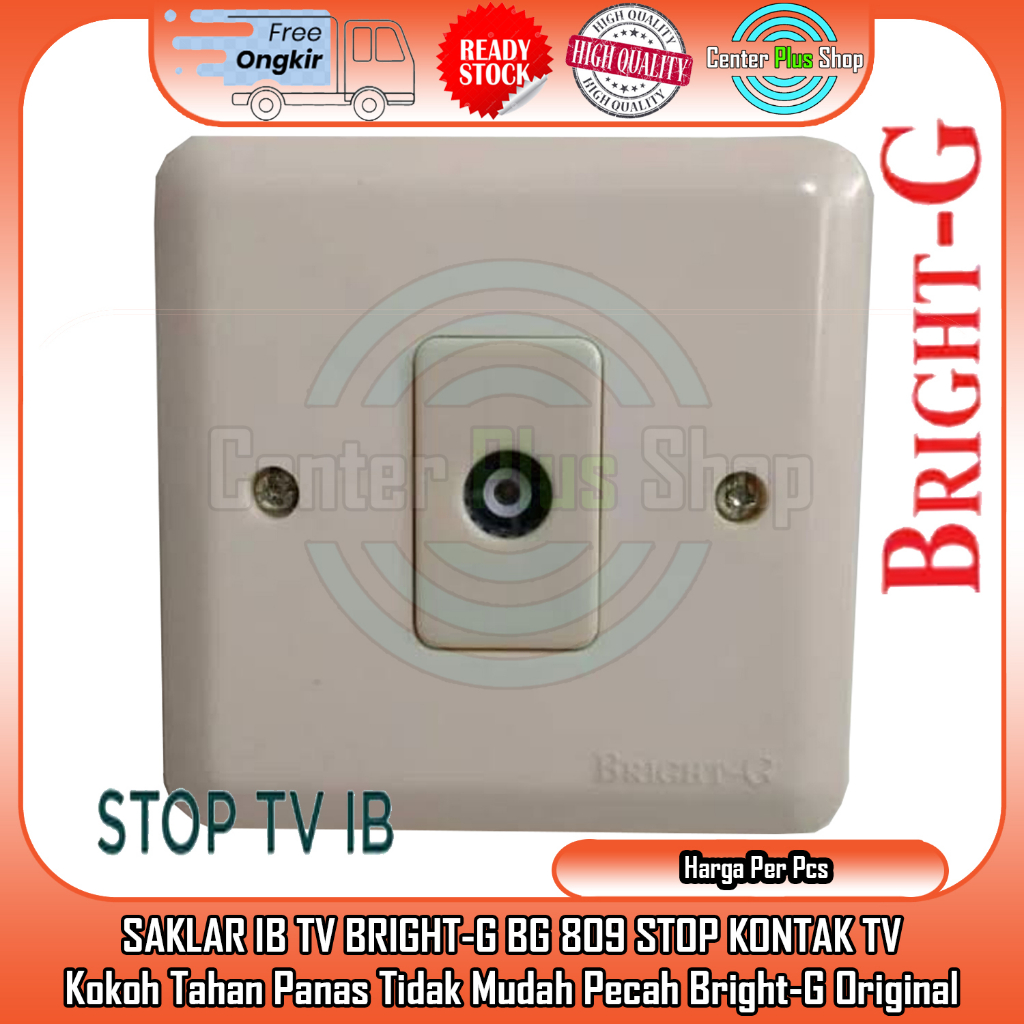 Jual Saklar Ib Tv Bright-G BG 809 Ib Saklar Listrik Tv Colokan Stop ...