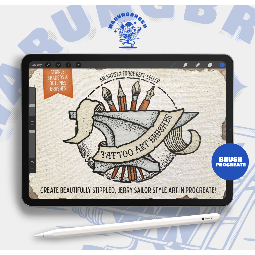 Jual Tattoo Art Brushes Procreate BP00372 Shopee Indonesia