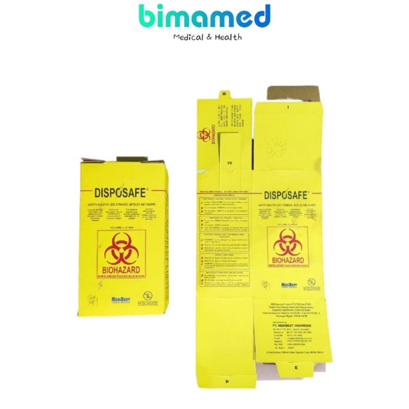 Jual Disposafe Safety Box 5 Liter Wadah Limbah Medis 5 Liter Shopee 