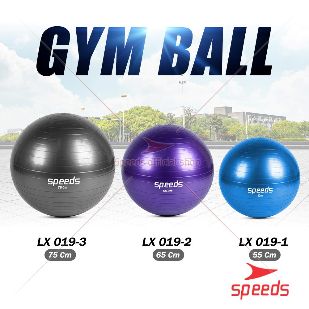 Jual SPEEDS Gym Ball fitness/Bola Gym/Bola yoga alat olahraga (Bonus ...