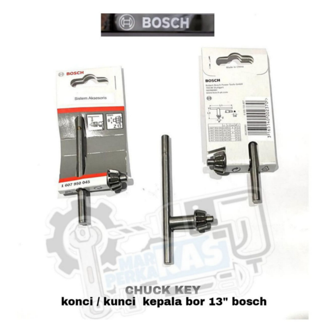 Jual CHUCK KEY Konci Kunci Kepala Bor Bosch Asli 13mm Shopee 
