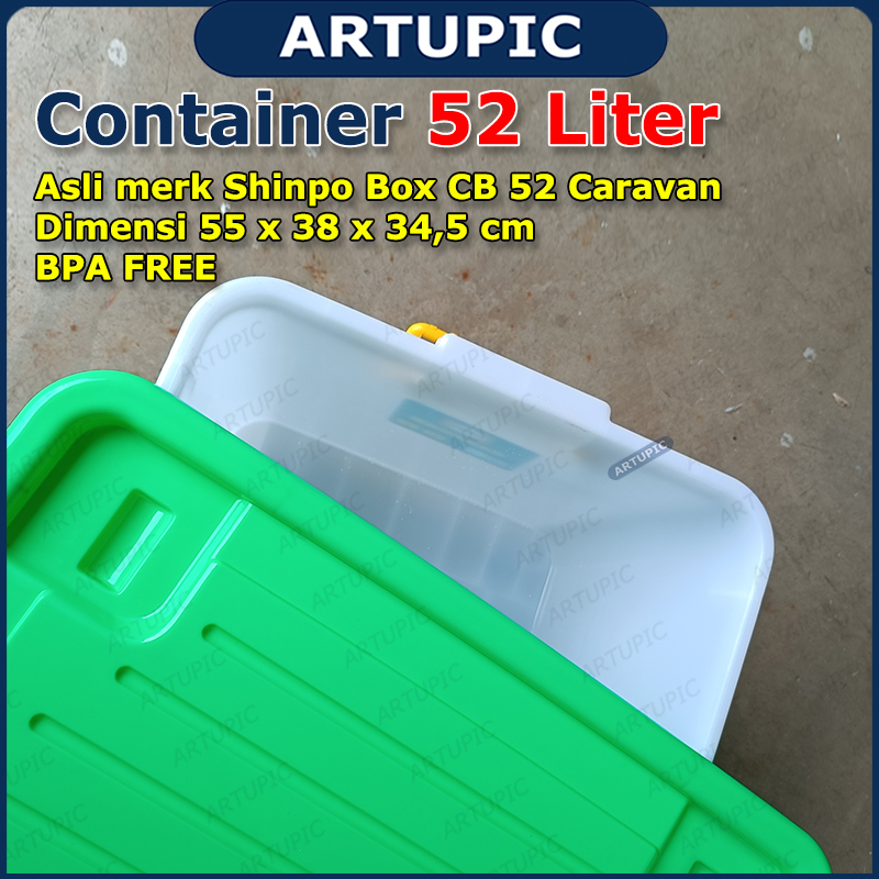 Jual Container 52 Ltr Shinpo Box CB 52 Caravan Kontainer Storage ...