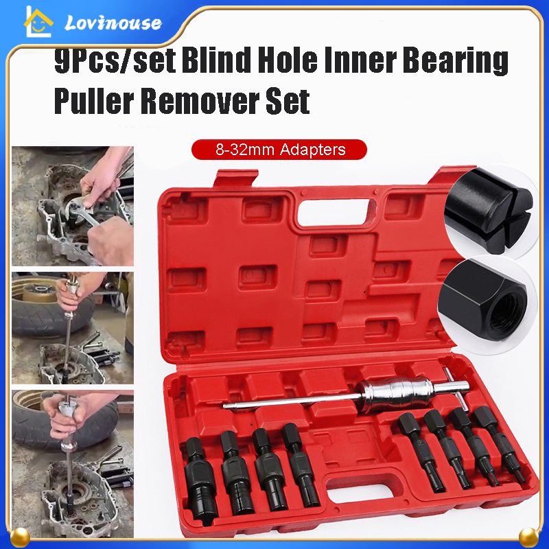 Jual 9pcs Blind Hole Kit Slide Hammer Pilot Internal Inner Bearing ...