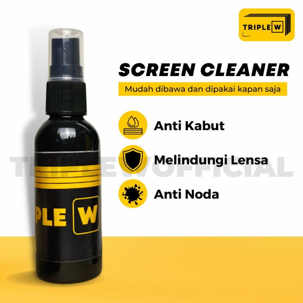 Jual Triple W 60ml Screen Cleaner Liquid Cairan Pembersih Layar Laptop