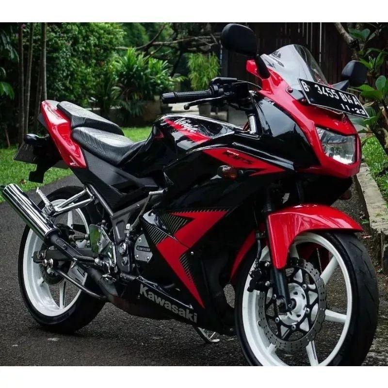 Jual (BAYAR DI TEMPAT) Striping Ninja RR new 2014 Merah Sticker Lis ...