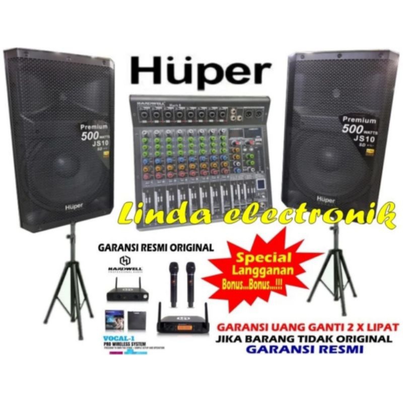 Jual Paket Sound System Huper Js Inch Hardwell Mark Hardwell Vocal Shopee Indonesia