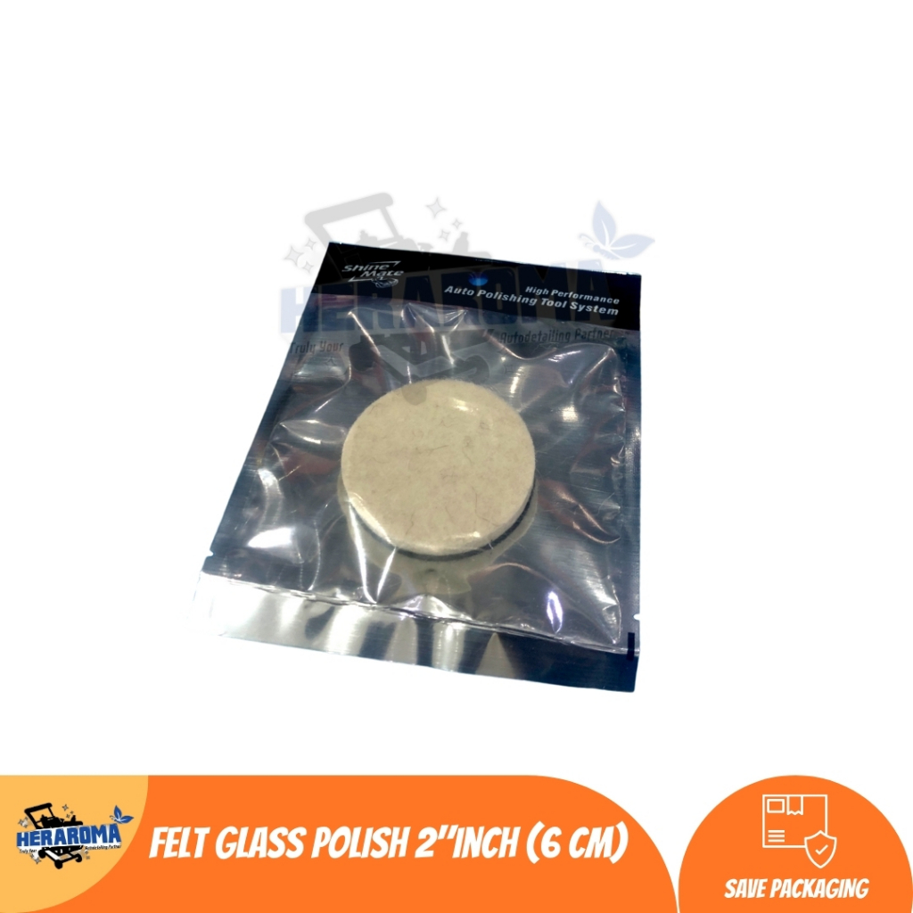 Jual Felt glass block / poles kaca shinemate ukuran 2 " inch Shopee