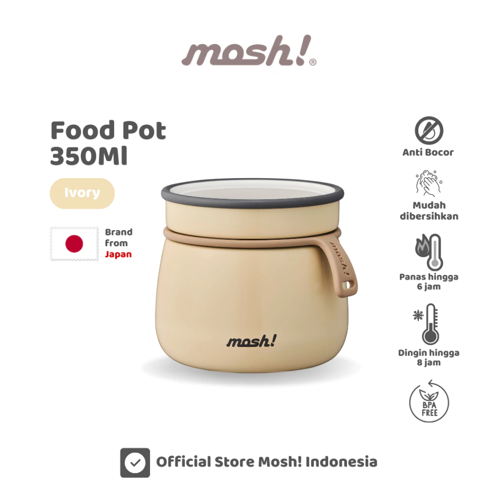 Mosh Bottle Latte Tumbler Stainless Steel 450ML - Botol Minum Termos Tahan Panas dan Dingin - Lilac