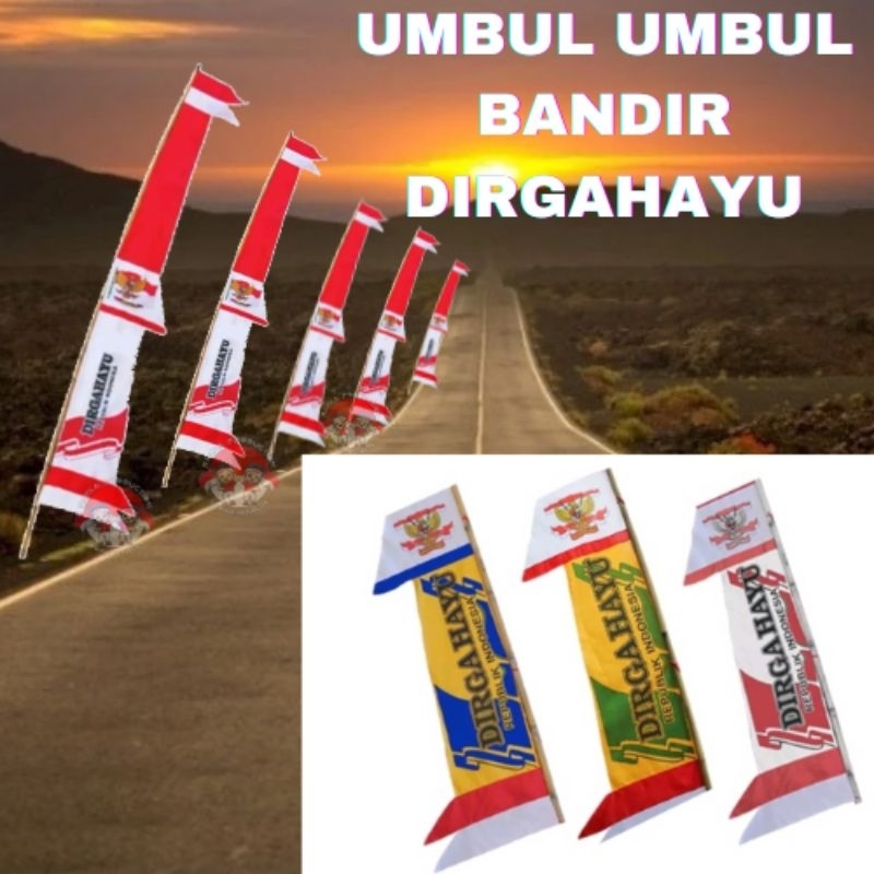 Jual Bendera Umbul Umbul Bandir Sablon Dirgahayu Shopee Indonesia
