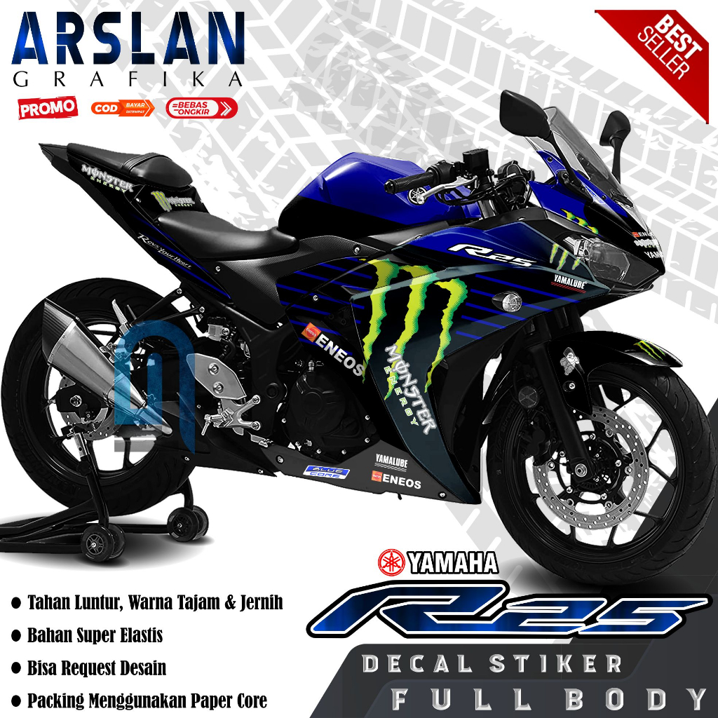 Jual Decal R25 OLD Full Body Keren - Stiker Motor R25 OLD Gagah - Set ...
