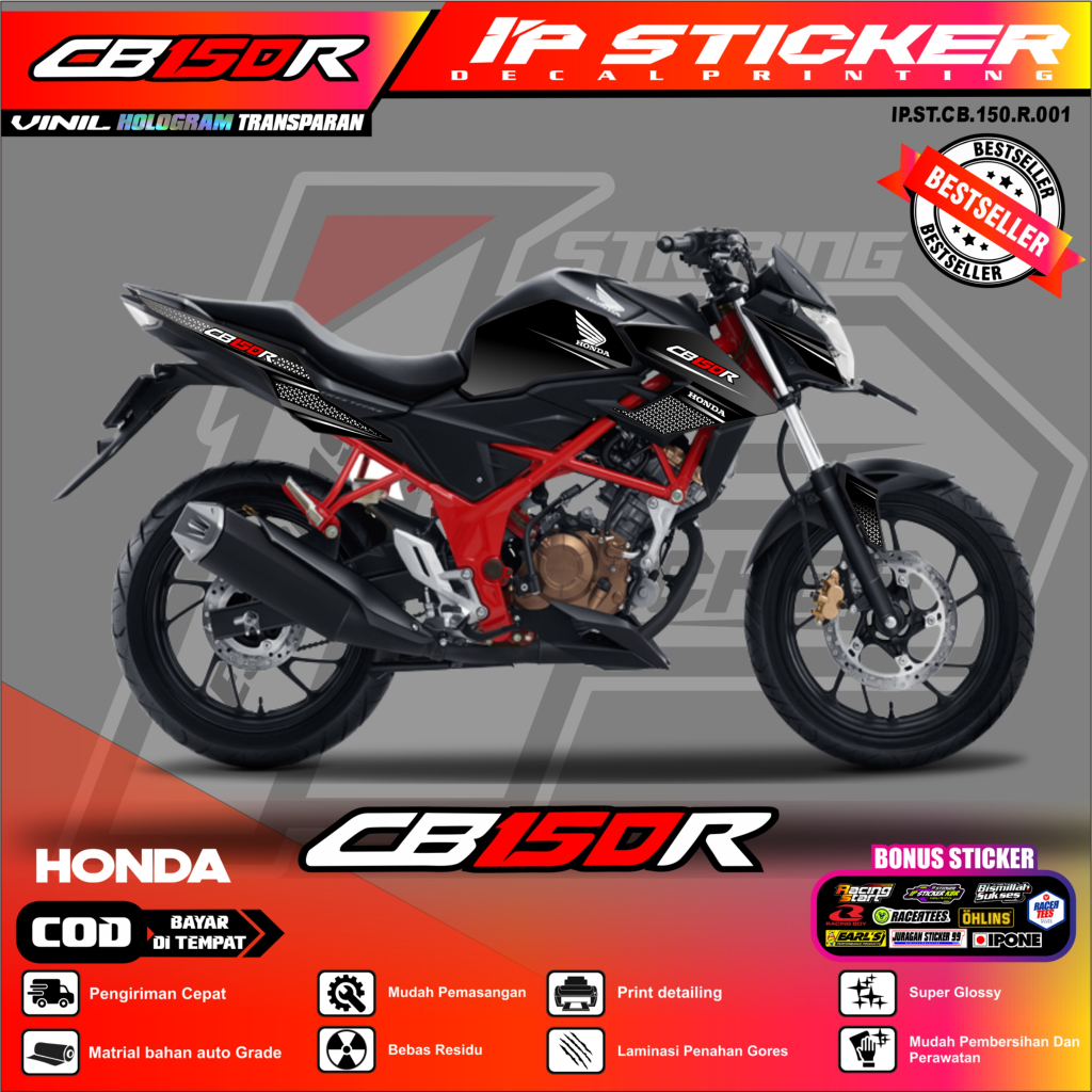 Jual [COD] striping HONDA CBR 150R variasi Racing KODE A-01 | Shopee ...