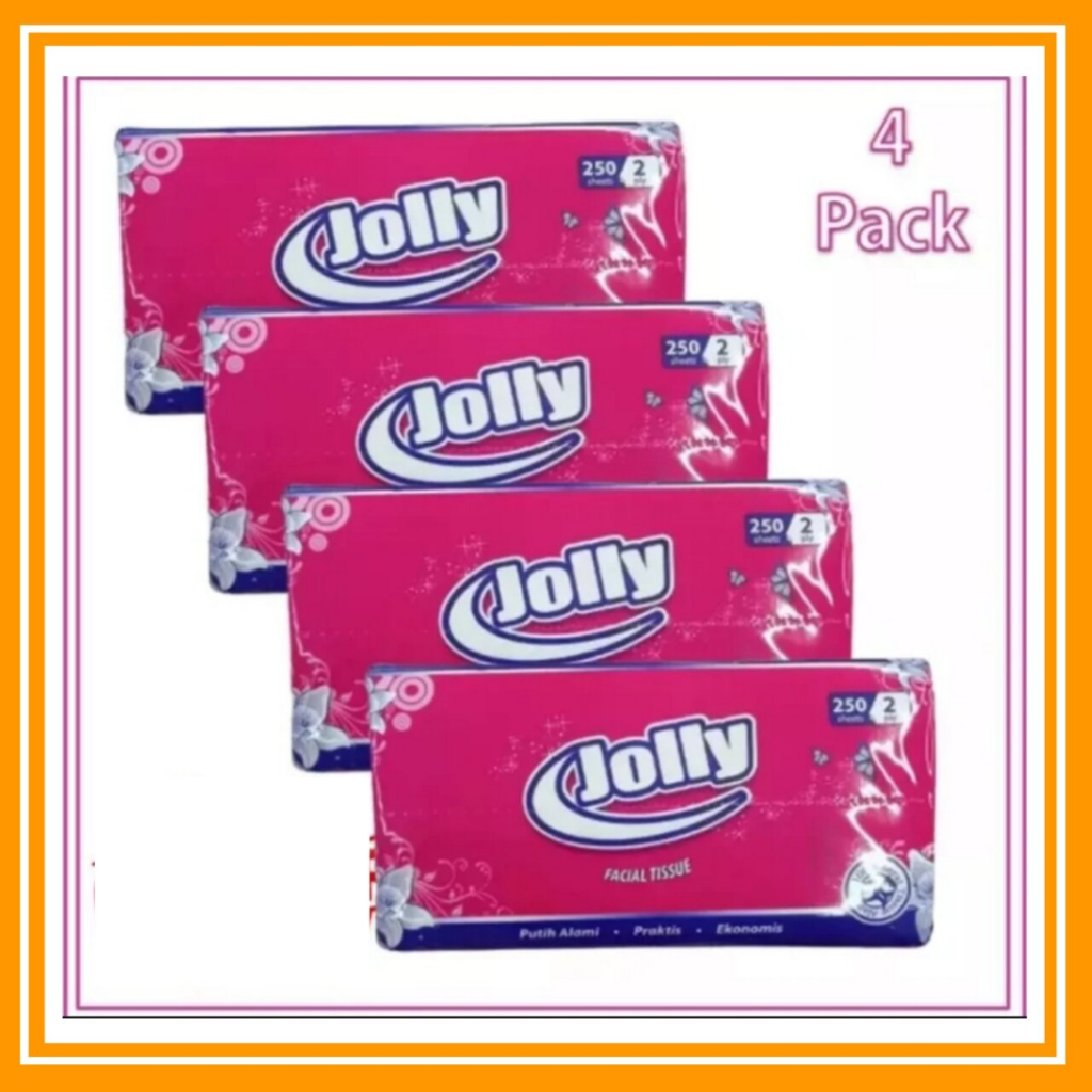 Jual Jolly Facial Tissue Isi 4 Pack 250 Sheets Shopee Indonesia 8524