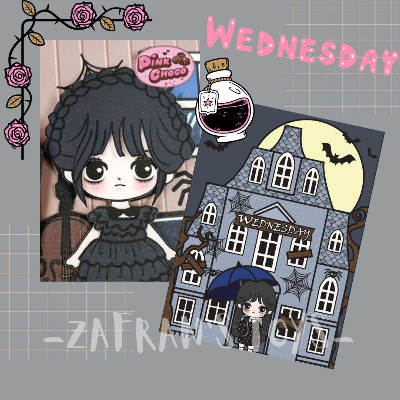Jual BUKU BONGKAR PASANG WEDNESDAY ADDAMS PAPER DOLL DUCK PAPERDOLL ...