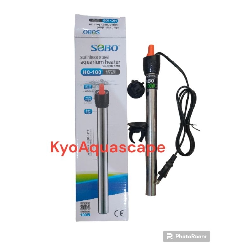 Jual SOBO HEATER STAINLESS 100 Watt - Pemanas Penghangat Air Suhu ...