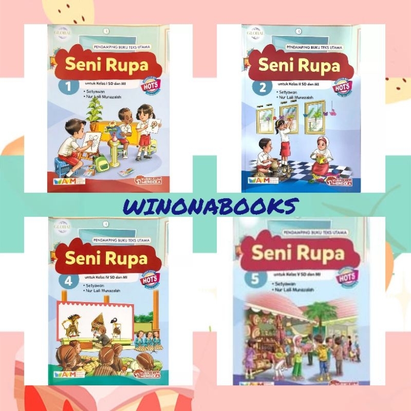 Jual BUKU PELAJARAN SEKOLAH GLOBAL SENI RUPA UNTUK KELAS 1 2 4 5 SD/MI ...