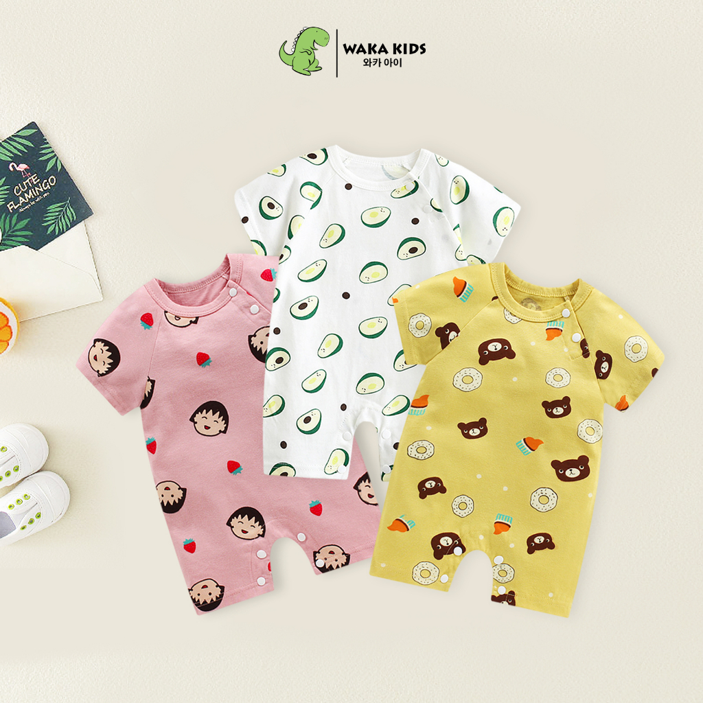Pipiniko Big Pocket Jumpsuit Pendek Bayi Laki-Laki main image 1