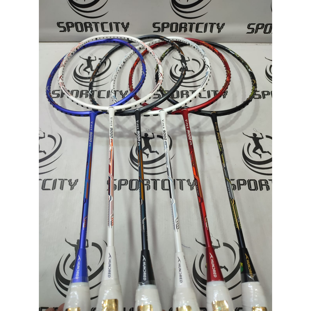 Jual Raket Badminton HUNDRED VIPER 9000 5u 32LBS HDRD HNDRD Original ...