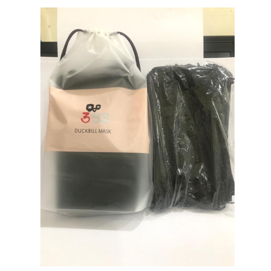 Jual MASKER EARLOOP HITAM 3 PLY ISI 50 PCS | Shopee Indonesia