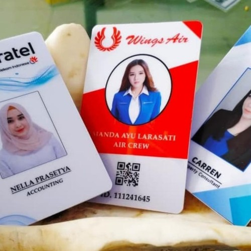 Jual CETAK ID CARD PVC 2SISI BOLAK BALIK NAME TAG TANDA PENGENAL -  SUBLIMASI MINIMAL ORDER 5PCS | Shopee Indonesia